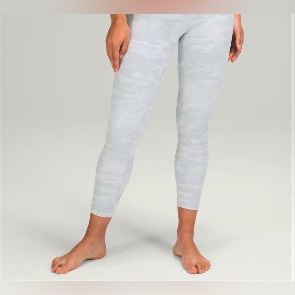 Lululemon white camo leggings 
25”
Size 0